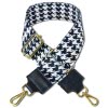 Florence Damen Boho-Gurt Canvas Leder dunkelblau wei OGP008YB