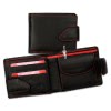 Old River  Leder schwarz/rot Geldbeutel Herren Portemonnaie OPD100R