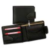 Leder schwarz/tan Herren Portemonnaie Geldbeutel Old River OPD100Y