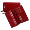 Groes Portemonnaie Querformat XXL Leder rot Brieftasche OPD410R