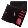Groes Portemonnaie Querformat Leder schwarz Brieftasche OPD421S