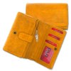 Groes Portemonnaie Querformat Leder gelb Brieftasche OPD421Y