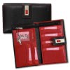 Groes Portemonnaie Hochformat XXL Leder schwarz Brieftasche OPD700S