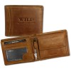 Wild Things Only  braun Portemonnaie echtes Leder Herren OPJ103O