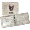 wei marmoriert Totenkopf Portemonnaie DrachenLeder OPJ107W