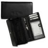 Money Maker  schwarz Portemonnaie echtes Leder RFID Schutz OPJ703S