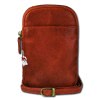 Drachenleder Handytasche Mini-Handtasche Leder cognac  OTD310O