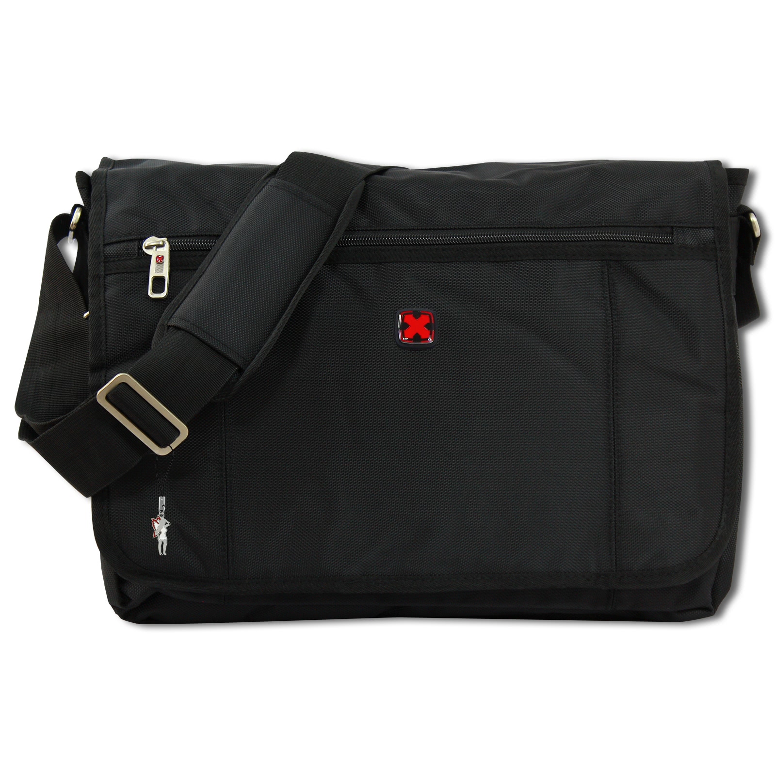 Travel N Meet  Umhängetasche schwarz Polyester Laptoptasche 15 Tasche OTD4201S