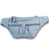 New Bags trendige Grteltasche Stauraum PU-Leder Bauchtasche softblau OTD5023H