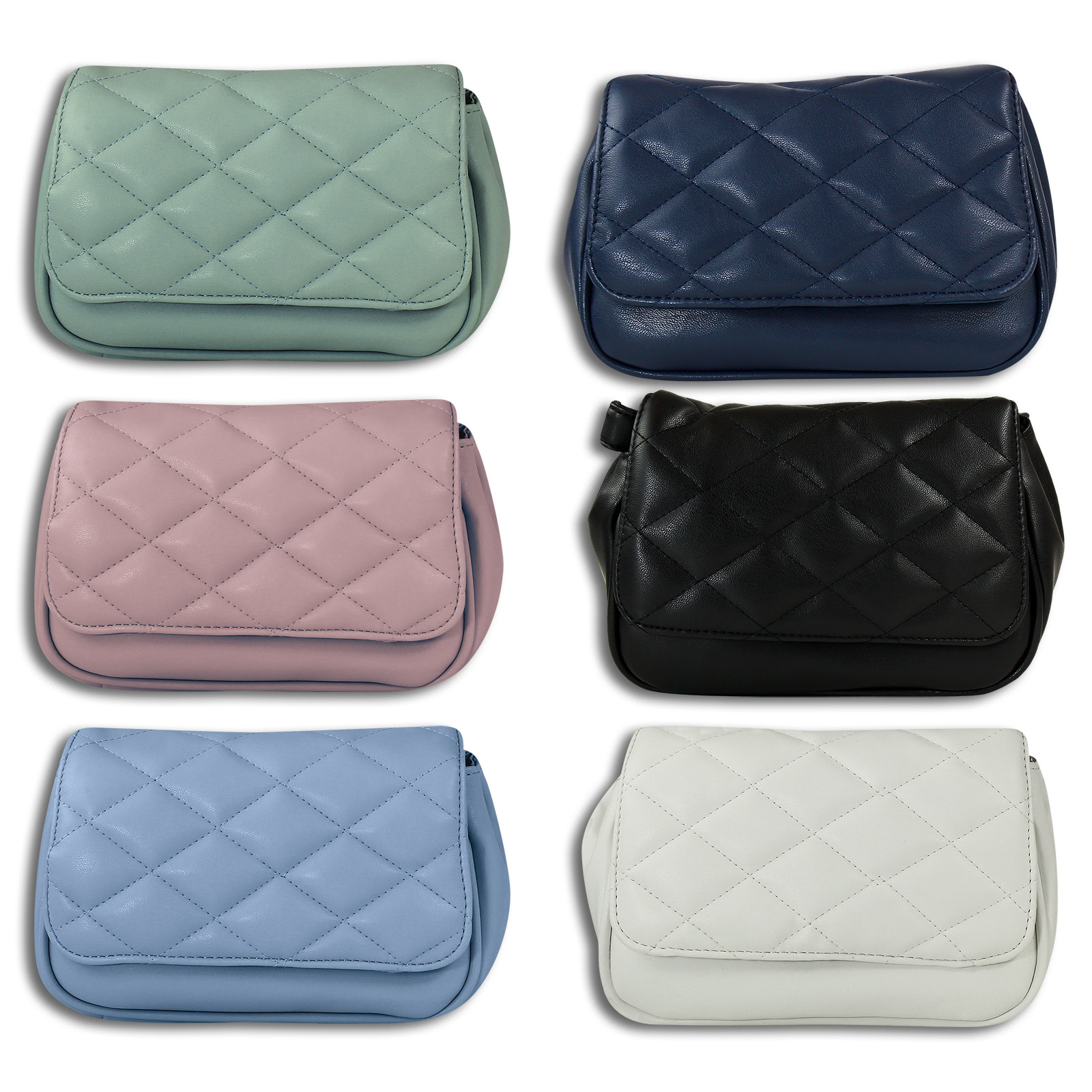 New Bags 2 in 1 gesteppt Gürteltasche  Kunstleder Farbwahl OTD5025X