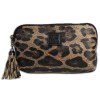 New Bags Grteltasche Kunstleder Leo-Print Bauchtasche braun schwarz OTD5030N