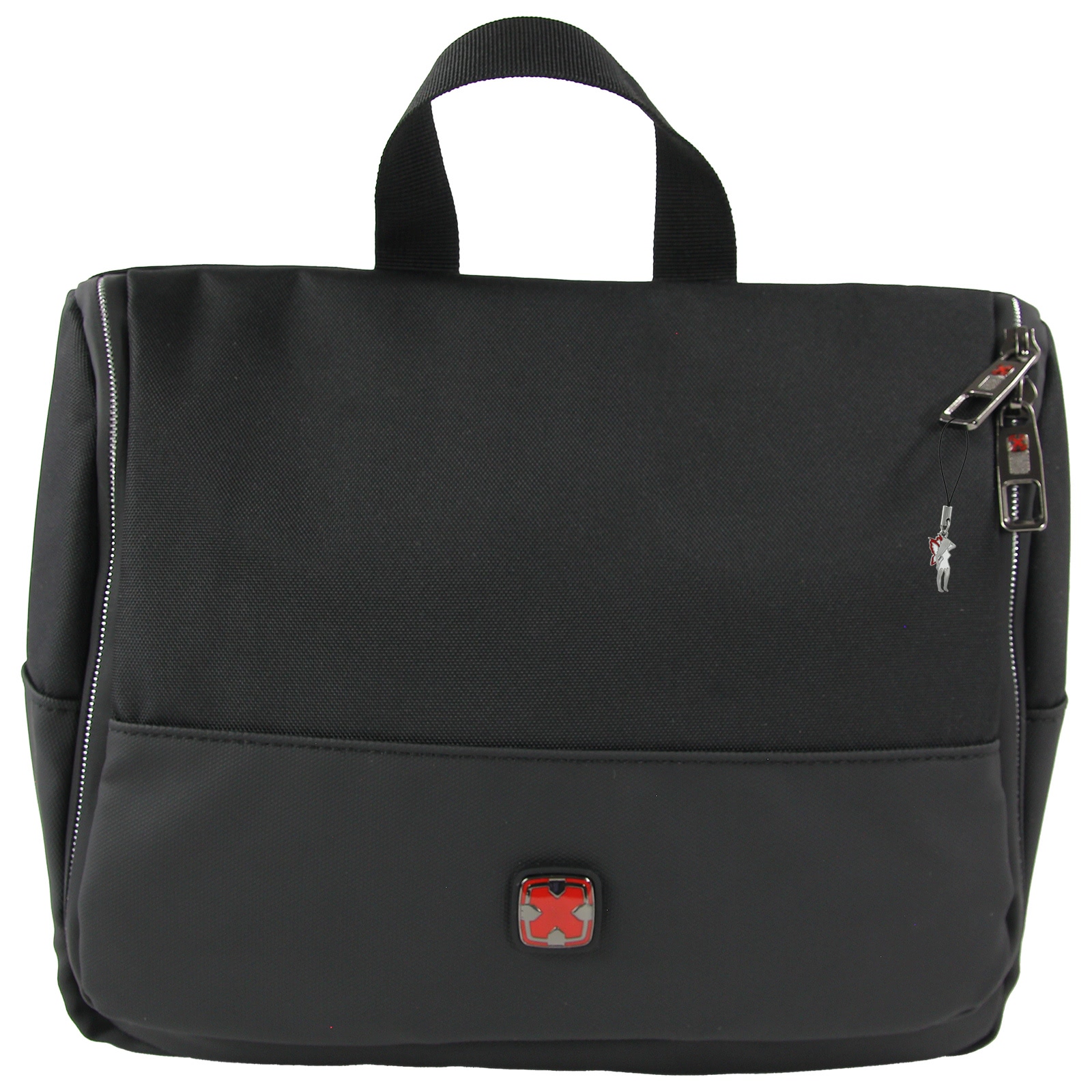 Travel N Meet Kosmetiktasche Polyester schwarz Kulturbeutel Waschtasche OTD701S