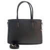 Florence Damen Schultertasche Leder Tasche schwarz OTF167S1
