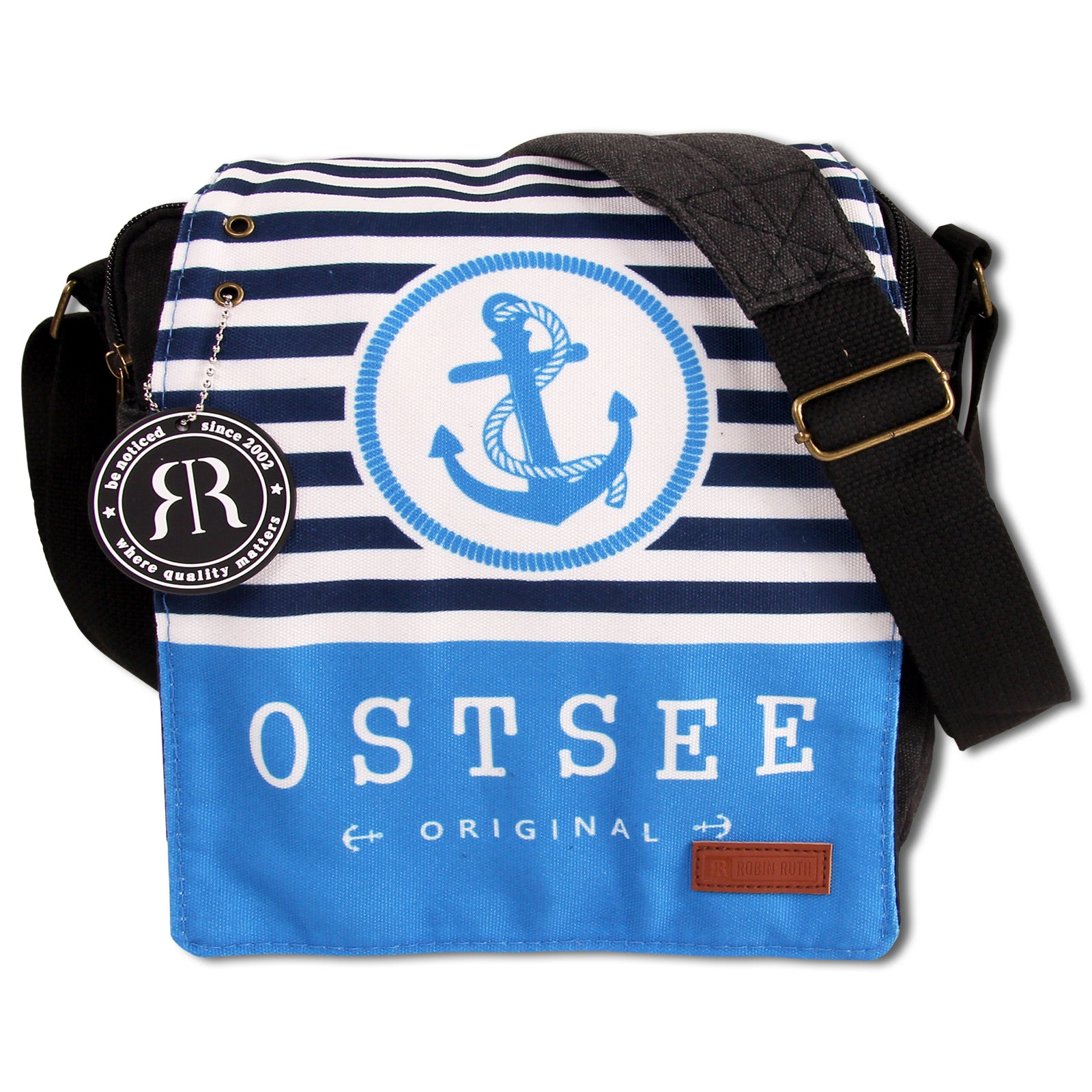 Robin Ruth  Baumwolle Polyester schwarz hellblau OTG5111B