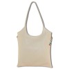 Florence Damen Umhngetasche Leder Tasche beige OTM112I