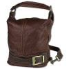 Toscanto Damen  Rucksack Leder Tasche braun OTT104SN