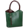 Toscanto Damen  Rucksack Leder Tasche grn braun OTT106SG