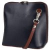 Toscanto Damen   Leder Tasche blau braun OTT109UB