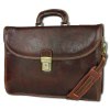 Toscanto Herren Damen Aktentasche Businesstasche  Leder Tasche braun OTT151AN