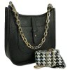 Toscanto Damen Jugend  Citytasche Leder Tasche schwarz OTT158US
