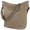 Toscanto Damen  Shopper Leder Tasche taupe beige OTT159SC