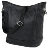 Toscanto Damen  Shopper Leder Tasche schwarz OTT159SS