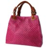 Toscanto Damen Handtasche  Leder Tasche pink braun OTT164HP