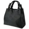 Toscanto Damen Handtasche  Leder Tasche schwarz OTT164HS