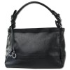 Toscanto Damen Schultertasche Leder Tasche schwarz OTT165SS1