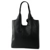 Toscanto Damen Shopper Leder Tasche schwarz OTT166SS1