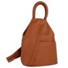 Toscanto Damen Cityrucksack  Leder Rucksack braun tan OTT604RC