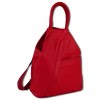 Toscanto Damen Cityrucksack  Leder Rucksack rot OTT604RR
