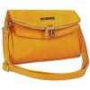 Toscanto Damen  Clutch Leder Tasche gelb OTT803SY