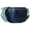 Toscanto Damen Grteltasche Leder Tasche blau OTT807BB