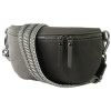Toscanto Damen Grteltasche Leder Tasche grau OTT807BK