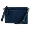 Toscanto Damen Jugend  Handgelenktasche Leder Tasche blau OTT816UB