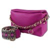 Toscanto Damen Jugend  Citytasche Leder Tasche pink fuchsia OTT818UP