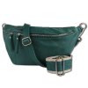 Toscanto Damen Grteltasche Leder Tasche hellgrn OTT821BL