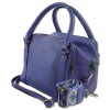 Toscanto Damen Jugend  Citytasche Leder Tasche blau OTT822UH