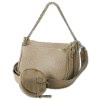 Toscanto Damen  Leder Tasche taupe beige OTT826UC