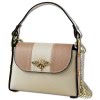 Toscanto Damen  Leder Tasche beige rosa OTT833UIA