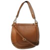 Toscanto Damen Schultertasche Umhngetasche Leder Tasche hellbraun OTTM105SN