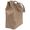 Toscanto Damen Shopper  Leder Tasche taupe dunkelbeige OTTM107SN