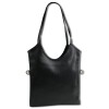 Toscanto Damen Umhngetasche Leder Tasche schwarz OTTM112US