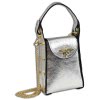 Toscanto Damen  Leder Tasche silber metallic OTTM802UJ