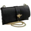 Toscanto Damen  Clutch Leder Tasche schwarz OTTM803SS