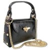 Toscanto Damen  Leder Tasche schwarz metallic OTTM805UM