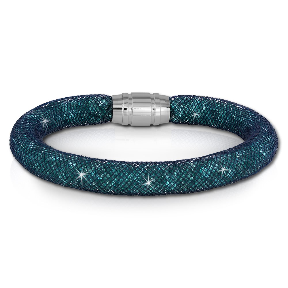 SilberDream Glitzerarmband Minikristalle trkis 20cm Armband Damen SDA050T0
