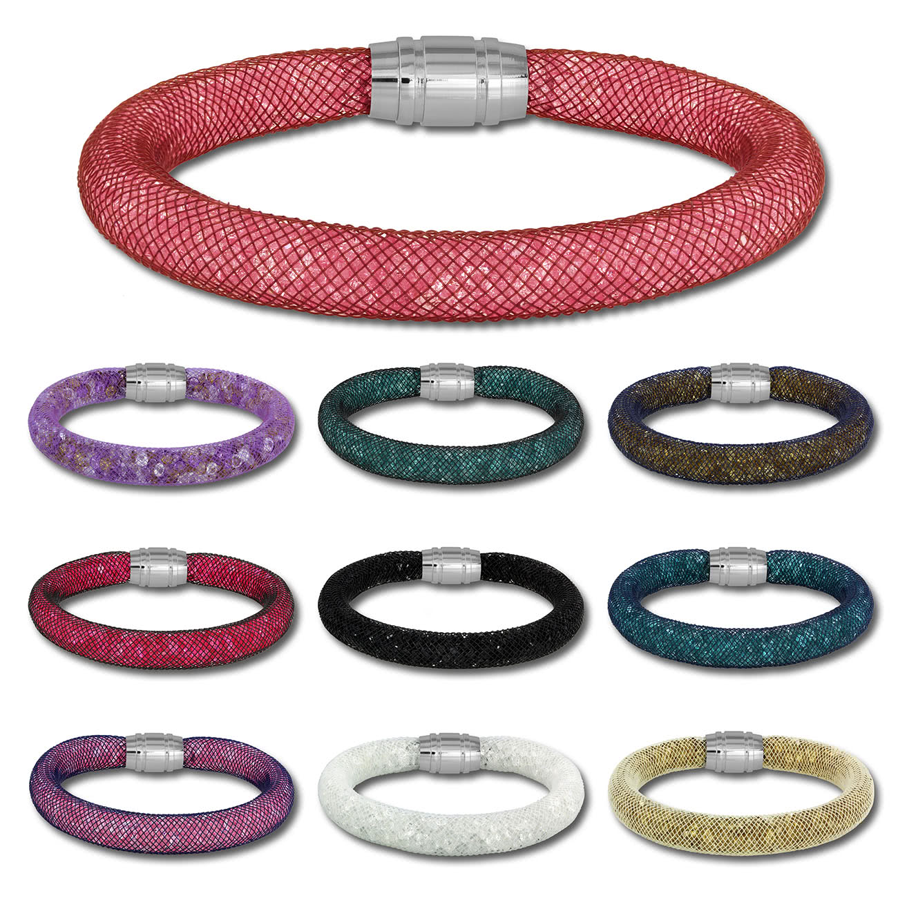 SilberDream Glitzerarmband Mini Kristalle farbig Armband Damen SDA050X