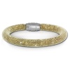 SilberDream Glitzerarmband Minikristalle goldfarben 20cm Armband Damen SDA050Y0